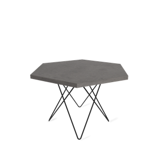 Круглый столик SHT-TU37 / SHT-ТT20 70 ЛДСП (бетон чикаго темно-серый/черный муар) в Перми