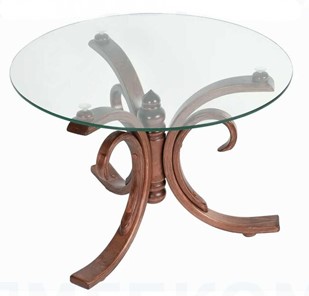 Стеклянный столик в зал СЖ 5 средний тон/стекло в Кунгуре