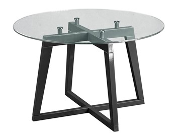 Стеклянный столик в гостиную Рилле-445 (серый графит) в Перми