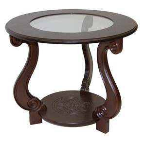 Круглый столик Грация С (Темно-коричневый) в Кунгуре