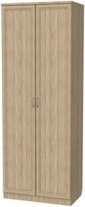 Распашной шкаф 100 со штангой, цвет Дуб Сонома в Перми - изображение
