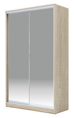 Шкаф 2-х дверный 2200х1682х620 Хит-22-17-88, Матовое стекло, Дуб сонома в Перми - изображение