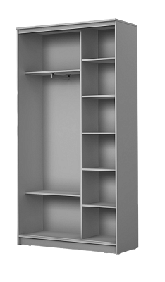 Шкаф 2-х створчатый 2400х1362х420 с двумя зеркалами ХИТ 24-4-14-55 Дуб Сонома в Перми - изображение 1