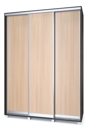 Шкаф 3-х дверный Роланд Р18-Р48, Дуб млечный/Венге в Перми - изображение