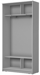 Шкаф 2400х1200х420 с двумя зеркалами ХИТ 24-4-12/2-55 Ясень Шимо Светлый в Перми - предосмотр 1