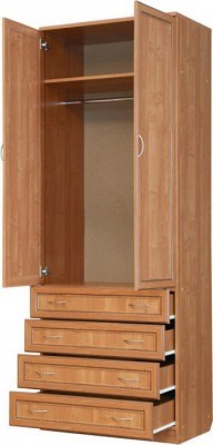 Шкаф распашной 103 со штангой, цвет Венге в Перми - изображение 1