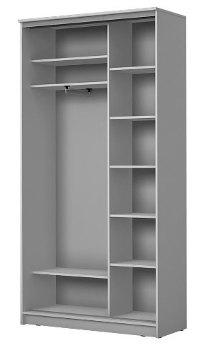 Шкаф 2-х створчатый "Листья" ХИТ 22-4-12-66-17 Серый в Перми - изображение 1