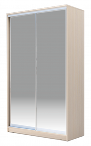 Шкаф 2-х дверный 2400х1682х620 Хит-24-17-88, Матовое стекло, Дуб млечный в Перми