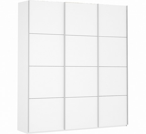 Шкаф 3-х дверный Прайм (ДСП/ДСП/ДСП) 1800x570x2300, белый снег в Перми - изображение