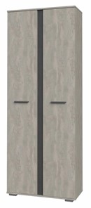 Шкаф двухстворчатый Астрид ШР-2 (Бетонный камень/Металл Бруклин) в Перми - предосмотр