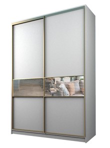 Шкаф 2-х дверный MAX МШ-23-6-16-33, Профиль Золото/Цвет Белый в Перми - предосмотр