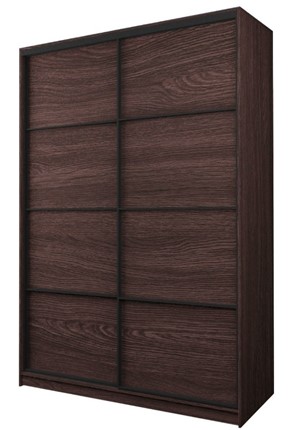 Шкаф MAX МШ-23-6-16-11, Профиль Черный/Цвет Венге в Перми - изображение