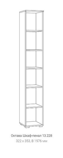 Шкаф распашной Октава 13.228, Белый в Перми - изображение 1