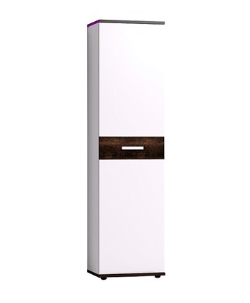 Шкаф в прихожую Норвуд 71, Белый-Орех шоколадный в Перми - изображение