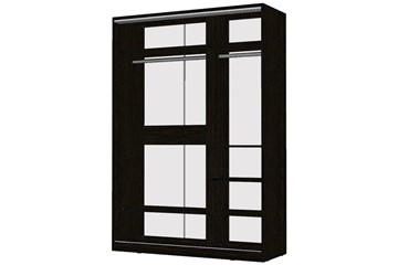 Шкаф 2-х дверный Виктория 1400х584х2300, 1 зеркало, Венге (310-139) в Перми - предосмотр 1