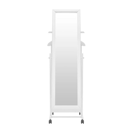 Вешалка напольная с зеркалом Leset Сиэтл (Белый) в Перми - изображение