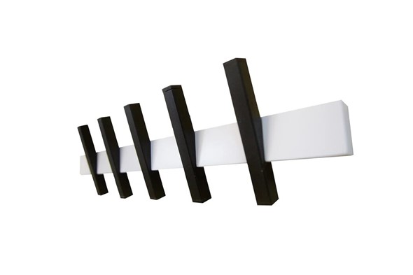 Вешалка для одежды Шубер-2, цвет белый/черный в Перми - изображение