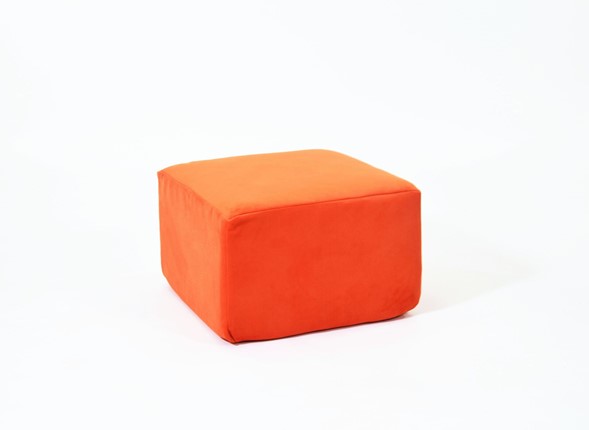 Пуф Тетрис 50х50, оранжевый в Перми - изображение