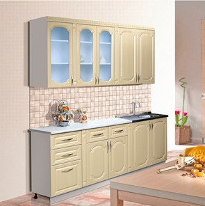 Модульный кухонный гарнитур Классика 2000, цвет Дуб беленый в Перми - предосмотр