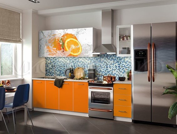 Гарнитур кухонный фотопечать Апельсин 1,6 в Перми - изображение