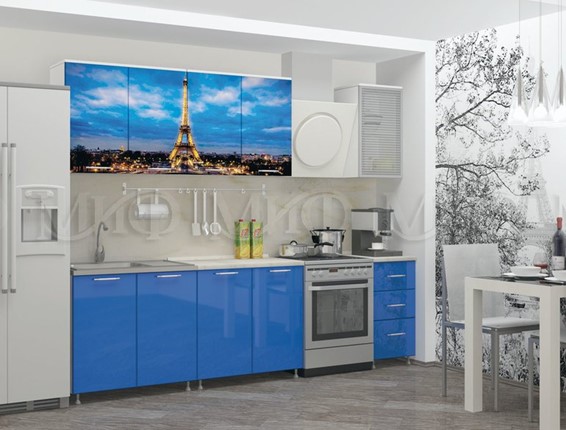 Гарнитур на кухню фотопечать Париж 2,0 в Перми - изображение