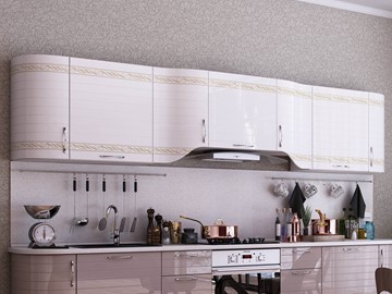Модульная кухня Анастасия цвет капучино 2 (260 см) в Чайковском - предосмотр 1