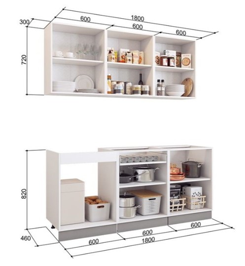 Модульный кухонный гарнитур Виктория 1.8 в Перми - изображение 3