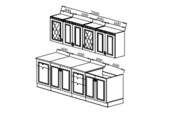 Модульный кухонный гарнитур Веста 2000 в Перми - изображение 2