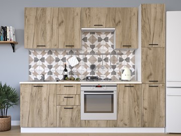 Готовая прямая кухня МК НОРД Комплект №8 2,4м Дуб Крафт Серый (K002 PW) в Перми