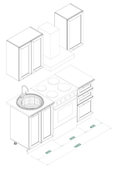 Кухонный гарнитур МК РИВЬЕРА Комплект №1 1,0м ПВХ Белый в Чайковском - изображение 5