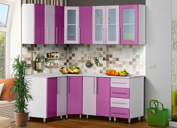 Модульная кухня Мыло 224 1800х1400, цвет Виолетта/Сирень в Березниках - предосмотр