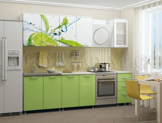 Кухонный гарнитур фотопечать Лайм 2,0 в Перми - изображение