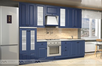 Кухонный гарнитур Марибель Вена 2800, цвет Синий в Перми