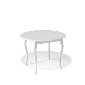 Стол со стеклянной столешницей Kenner 1000С (Белый/Стекло белое глянец) в Перми