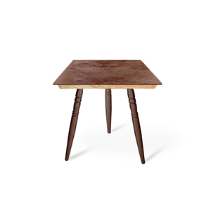 Керамический кухонный стол SHT-TU15 (3 шт.)/ТT8 60/60 (медный металлик/прозрачный лак/коричневая сепия) в Кунгуре