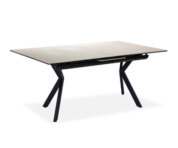 Кухонный стол раздвижной Бордо 2CX 160х90 (Oxide Avorio/Графит) в Перми - предосмотр