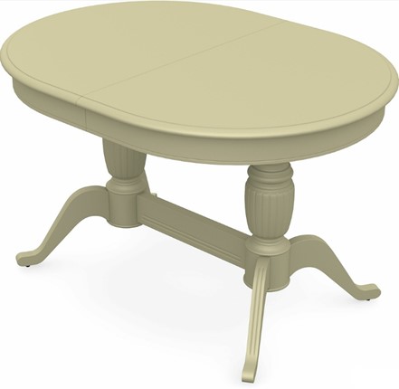 Кухонный раскладной стол Леонардо-2 исп. Овал, тон 10 (Морилка/Эмаль) в Перми - изображение