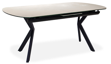 Кухонный стол раскладной Шамони 1CX 140х85 (Oxide Avorio/Графит) в Перми - предосмотр