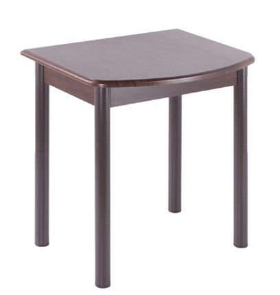 Пристенный стол НСПГ-02 МДФ, венге/венге/38 прямые трубки крашеные коричневый в Перми - изображение