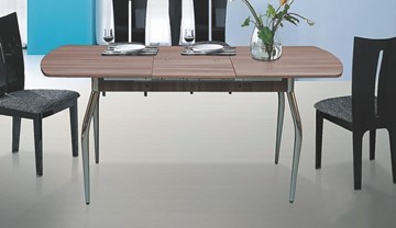 Кухонный раздвижной стол 1200х700 на металлических опорах в Перми - предосмотр