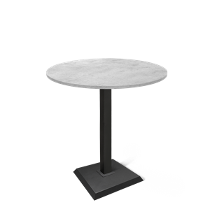 Мини-стол на кухню SHT-TU5-BS2/H110 / SHT-TT 90 ЛДСП (бетон чикаго светло-серый/черный) в Соликамске