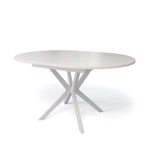 Кухонный раскладной стол Kenner B1300 (Белый/Стекло белое сатин) в Перми - предосмотр