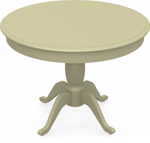 Кухонный овальный стол Леонардо-1 исп. Круг 1000, тон 10 (Морилка/Эмаль) в Перми