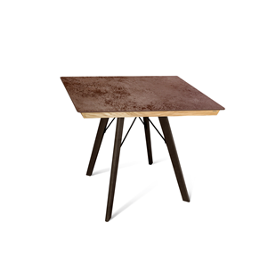 Керамический обеденный стол SHT-TU9/ТT8 60/60 (венге/прозрачный лак/коричневая сепия) в Кунгуре