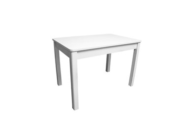 Кухонный стол раздвижной Айсберг-01 ЛДСП, белый ЛДСП/40 массив прямые белые в Перми