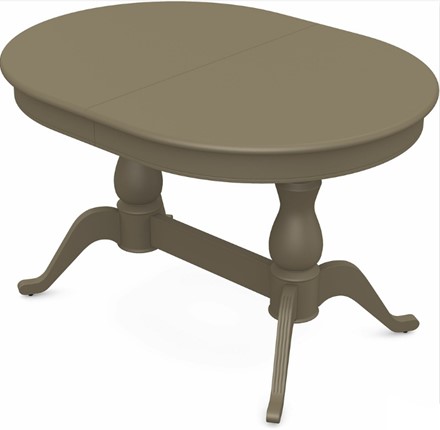 Кухонный раскладной стол Фабрицио-2 исп. Овал 1600, Тон 40 (Морилка/Эмаль) в Перми - изображение