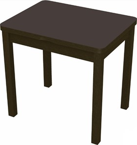 Кухонный стол раздвижной Бари дерево №8 (стекло коричневое/венге) в Перми - предосмотр