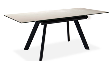 Кухонный стол раздвижной Бордо 2CQ 160х90 (Oxide Avorio/Графит) в Перми - предосмотр 1