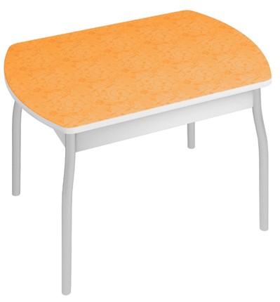 Обеденный стол Орфей-6, Оранжевые цветы в Перми - изображение