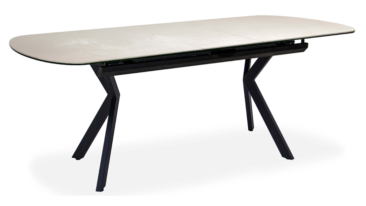 Кухонный стол раздвижной Шамони 3CX 180х95 (Oxide Avorio/Графит) в Кунгуре - изображение 1
